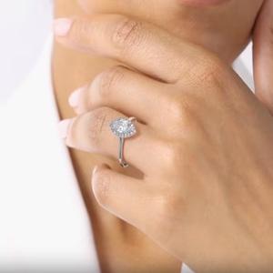 10k Marquise Lab Grown Diamond Ring 4x8mm Lab Créé Diamant Bijoux F Couleur VS1 Pour La Fabrication De Bijoux Bague De Fiançailles pour elle - Product Image 5