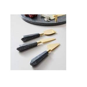 Juego de herramientas de queso directo de fábrica, juego de cubiertos de queso con mango de madera Chapado en plata y acabado antiguo hecho a mano - Product Image 2