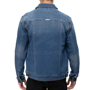 Chaqueta Vaquera Unisex para Otoño e Invierno, Ecológica, con Logotipo Frontal, de la Mejor Calidad, de Secado Rápido, Disponible para Venta al Por Mayor - Product Image 3