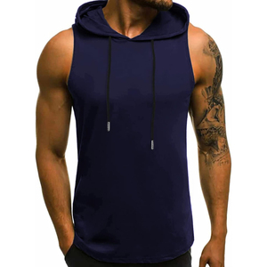 Sudadera sin Mangas para Hombre, Moderna, con Logotipo Personalizado, 100% Algodón, Felpa de Primavera, Antibolitas, Transpirable, de Alta Calidad, al por Mayor - Product Image 6