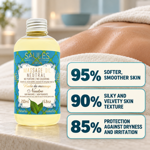 Aceite de Masaje Neutro Sin Perfume 200ml, Aceite Corporal Profesional de Deslizamiento Suave para Spa, Salón de Masajes, Piel Sensible y Uso Diario - Product Image 2