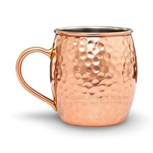 Tasse en cuivre martelé écologique de 16 oz, verres à mule de Moscou fabriqués à la main de qualité supérieure pour bars restaurants coffrets cadeaux - Product Image 1