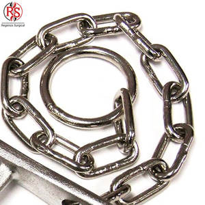 Professional Made <b>Long</b> Handle Bull Holder With Chain Stainless Steel Veterinary <b>Nose</b> Lead Bull Holder With Chain - Product Image 4