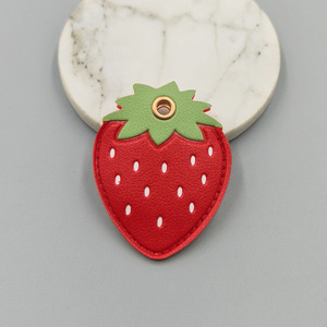 Accessoires de bijoux DIY personnalisés en stock, cuir artificiel, fleur noire 3D, étoile à cinq branches, cœur, porte-clés/<span class=keywords><strong>sac</strong></span> lumineux - Product Image 5