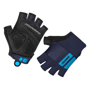 Gants de course personnalisés à demi-doigts, respirants, antidérapants, rembourrés, pour le cyclisme et les motos. - Product Image 1