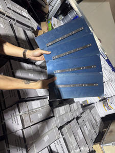 34x15cm Concrete Trowel Blade 2mm Thick Blue Steel <b>Square</b> <b>Edge</b> for 1000mm Power Trowel Floor Finishing Machine - Product Image 3