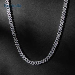 Venta caliente 8mm Moissanite Diamond Cuban Link Neck Chain para hombres 14K oro blanco y 925 plateado - Product Image 3