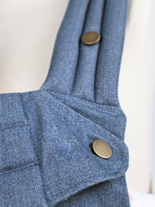 デニムブルーベビーキャリア調節可能ストラップと耐久性のあるバックル快適な幼児フロントスリングソフトプラスチックフレーム付き - Product Image 6