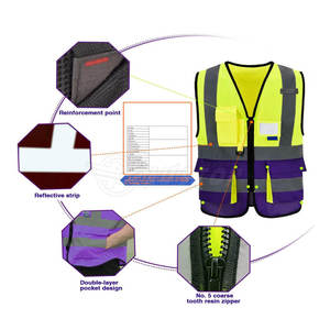 Oem ropa de trabajo chaleco de seguridad ropa de construcción Chaleco de trabajo reflectante Impresión de logotipo en chaleco de trabajo para la venta - Product Image 4