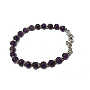 Bracelet en cristal Améthyste Ajustement 6mm Perles Rondes Pierre Cristal Pierres Précieuses Bijoux de Mode Femmes Cadeau Énergie - Product Image 6