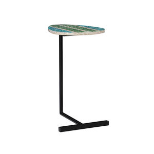 การออกแบบใหม่คุณภาพสูงแม่มุกโต๊ะข้างผู้ขายที่ดีที่สุดแม่มุกพร้อมขาตั้งเหล็กโต๊ะข้างทําด้วยมือในเวียดนาม - Product Image 1