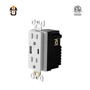 Tomacorriente de Pared Dúplex con Certificación ETL, 30W, 1 Puerto USB-A y 1 Puerto USB-C, 15A, 125V, Resistente a Manipulaciones - Product Image 4