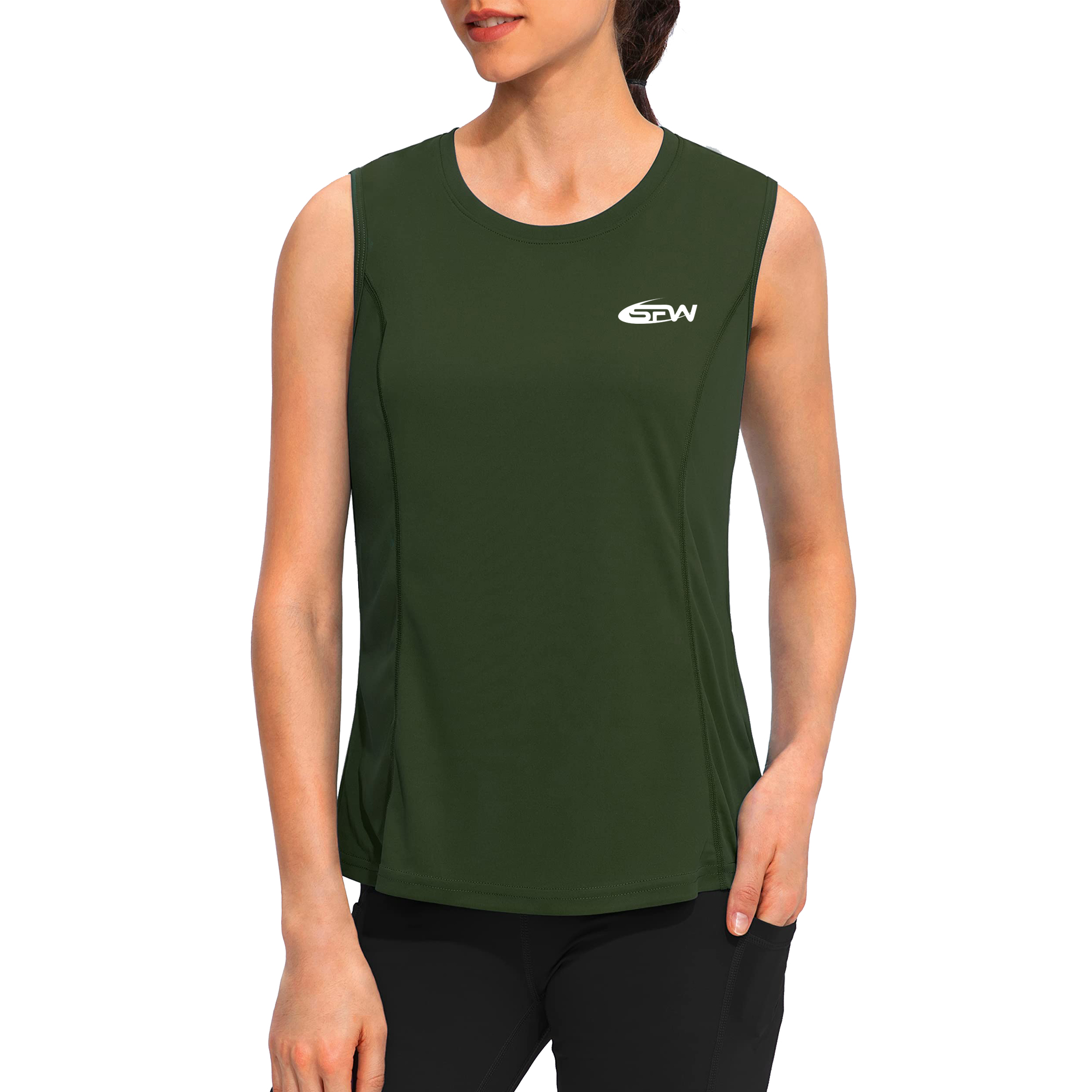 New Lace Casual Solid Knitted Spandex/Polyester O-Neck Sleeveless Sports Tops Quick Dry Breathable Yoga Wear Gym Women Tank Top