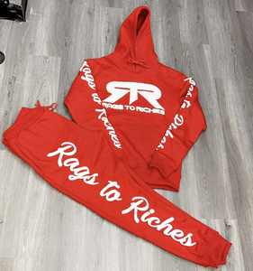 Conjuntos Deportivos Personalizados de Alta Calidad, Sudaderas con Capucha Unisex de Tela Gruesa con Diseño de Araña, Pantalones Deportivos Anchos, Conjuntos Deportivos con Apliques Bordados para Hombre - Product Image 3