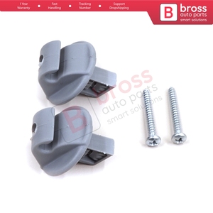 BCF5010 2 piezas de clip para visera solar, color gris, para Clio Megane Scenic Laguna Twingo Modus Espace Vel Satis Trafic Kangoo - Product Image 4