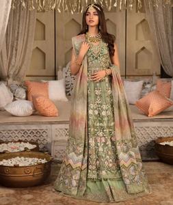 Colección de Lujo 2023, Última Moda India y Pakistaní, Salwar Kameez de Organza con Bordado, Vestido de Fiesta, Trabajo Manual Elaborado - Product Image 5