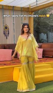 Vêtements pour femmes cousus de haute qualité Faux Georgette Heavy Sequence Brodé Work & Kodi Moins Kaftan With Choli and Sharara - Product Image 5