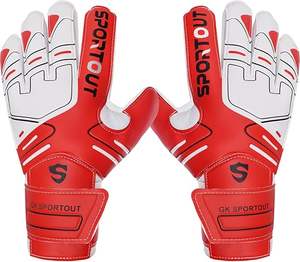 Guantes de portero ajuste personalizado Venta al por mayor Fútbol Latex Grip Cómodo Cuero y Latex Grip para deportes al aire libre - Product Image 3