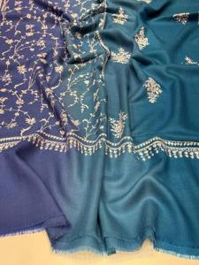 ผ้าคลุมไหลแคชเมียร์ งานปักมือโซซนี ทอแบบดั้งเดิม ผ้าพัชมีนาโพลีเอสเตอร์ ระบายอากาศได้ดี ทันสมัย เหมาะสำหรับใส่ในฤดูหนาว ของขวัญสำหรับสุภาพสตรี - Product Image 5