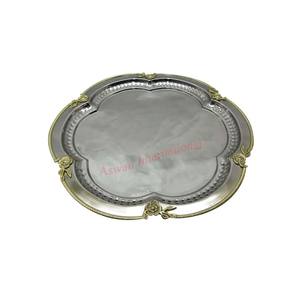 Vaisselle décorative de plateau de service en métal personnalisable en gros d'usine directe et articles de service - Product Image 4