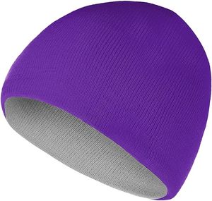 Gorro de invierno informal y acogedor, gorro de punto forrado de lana unisex, gorro suave y cálido, ideal para días fríos, caminar, trabajar y deportes al aire libre - Product Image 6