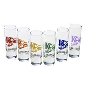 KCSB High Shot Set 6 Novelty Classic Modern American Safe for Hotels Customizable for Bars <b>Wine</b> Promotions Transparent Cylinder - Product Image 1