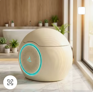 Nuovo Design Moderno WC Intelligente in Ceramica a Pavimento Monoblocco con Scarico a S, Telecomando Incluso, Doppio Scarico e Sedile Riscaldato - Product Image 1