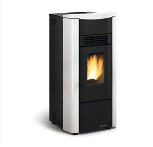 Nikola Freestanding Pellet <b>Stove</b> Stainless Steel Contemporary Design for Living Room Durable Fuel Type Pellet - Product Image 2