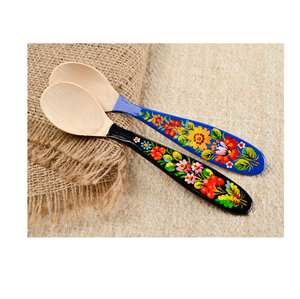 Cuchara de madera Esmalte de alta calidad Impreso Juego de cucharas de 2 piezas Proveedor al por mayor Utensilios de cocina Gadgets - Product Image 1