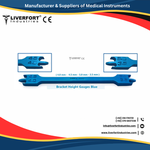 Premium Quality Professional Dental Orthodontic <b>Gauge</b>, Bracket <b>Height</b> Moveable Locator Measuring Adjustable Dental <b>Gauges</b> - Product Image 5