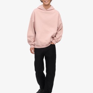 Sudadera con capucha de gran tamaño para hombre personalizada al por mayor logotipo bordado 100% algodón peso pesado 500gsm sudaderas con capucha unisex en blanco para hombre - Product Image 2