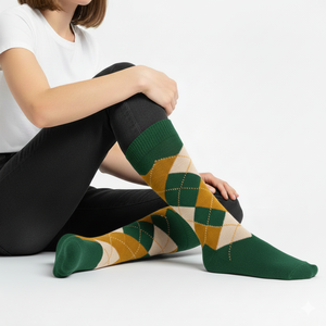 Chaussettes de compression unisexes en fibre de bambou personnalisables Printemps tricoté antidérapant respirant antibactérien Business Casual OEM - Product Image 2