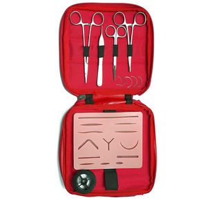Kit d'instruments chirurgicaux de qualité chirurgicale en acier métallique avec étui 6 pièces Kit chirurgical de dissection outils de chirurgie Kit de pratique de suture - Product Image 1