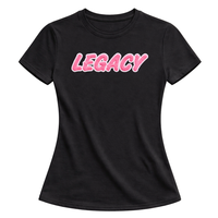 T-shirt de sororité grecque Black Legacy pour femme, motifs diamants, couleurs rose et vert, 100 % coton biologique, écologique, anti-plis, séchage rapide