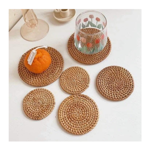 แผ่นหวายเรียบๆ: หวายแท้จากเวียดนามผลิตขึ้นเพื่อถาดรองแก้วและแผ่นรองจานที่เรียบง่ายมีสไตล์สำหรับทุกๆบ้าน - Product Image 3