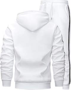 Men's Running <b>Tracksuit</b> Athletic Sports Casual Workout Full Zip Sweatsuit - Product Image 6