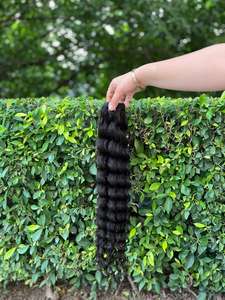 Nouvelle Arrivée Cheveux Humains Naturels Indiens Remy Vierge Noirs de Haute Qualité, Ondulés Profonds et Souples, Extensions Premium 8-30 pouces Gaurash - Product Image 4