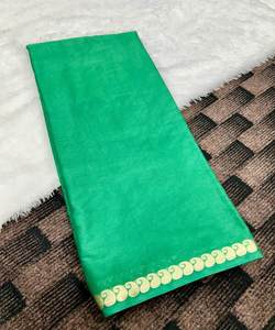 Prêt à porter broderie traditionnelle travail Banarasi Khadi Sari soie fête indienne vêtements de mariage dames prix de gros Net tissu - Product Image 3