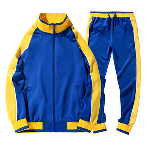 Deux pièces survêtement à capuche pour hommes 100% coton Sport Jogging ensemble veste confortable pantalons de survêtement équipe survêtement pour la saison d'automne - Product Image 6