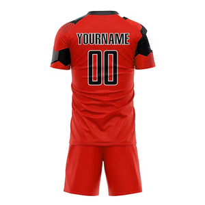 ชุดเสื้อฟุตบอลผ้าโพลีเอสเตอร์ระบายอากาศได้ดีสำหรับผู้ชายเสื้อฟุตบอลสำหรับผู้ใหญ่ดีไซน์ล่าสุดของ2024ออกแบบได้ตามต้องการ - Product Image 3