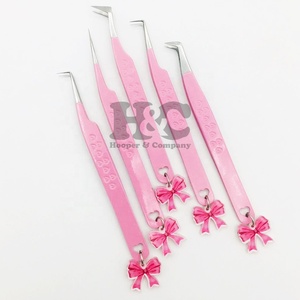 Pinzas de abalorios de venta superior, pinzas de extensión de pestañas personalizadas, pinzas sostenibles de la mejor calidad, logotipo personalizado, abalorio de pestañas de visón - Product Image 3