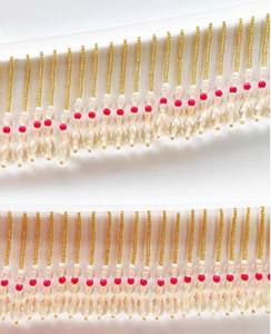 Handmade 90cm Long 6cm Wide Crystal Beads Beaded <b>Fringe</b> <b>lampshade</b> <b>fringe</b> DIY Sewing Bead <b>fringe</b> - Product Image 1