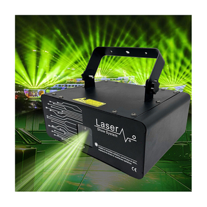 Ventas calientes 0,5 W-2W DMX512 Luz láser de escenario RGB a todo color Cuerpo de lámpara de aluminio emisor verde para KTV Disco DJ Shows China - Product Image 1