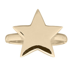 Venta al por mayor de moda Big Star 925 anillo de plata chapado en oro amarillo regalo para fiestas de Tailandia - Product Image 2