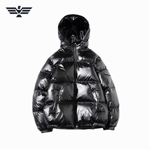 EMPIRE TREND WEARS, chaqueta acolchada clásica personalizable para hombres y mujeres, cuello levantado transpirable, cierre de cremallera, letra frontal inteligente - Product Image 4