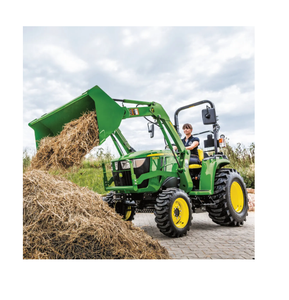 Tractores compactos modernos de 26HP con motor ecológico de bajas emisiones en venta con 1 dispositivo de carga frontal de acoplamiento rápido. - Product Image 4