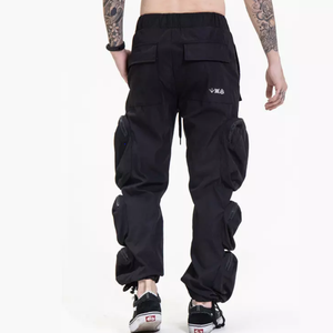 Pantalons cargo pour hommes en gros, poids moyen, coupe droite, 100% coton, imperméables, style streetwear tendance, pantalons parfaits pour les tenues décontractées - Product Image 6