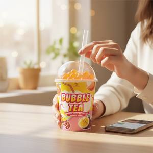 Madam Hong Passion Fruit + Lychee Popping Boba Tea Etiqueta privada - Product Image 6