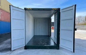 Contenedor de Carga de 20 Pies de Longitud Completa con Puerta Lateral, Unidad de Envío y Almacenamiento de Acero de Altura Estándar para Carga Fácil de Mercancías de Gran Tamaño - Product Image 4