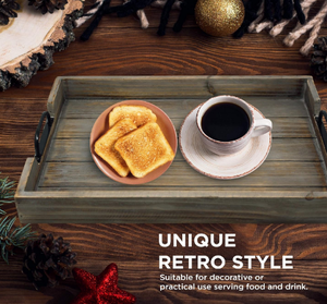 Platos de madera de estilo Retro únicos, bandeja para servir frutas y aperitivos para fiesta, tablero de madera de Acacia Rectangular, platos para aperitivos seguros para alimentos - Product Image 3
